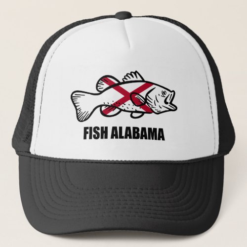 Fish Alabama Trucker Hat