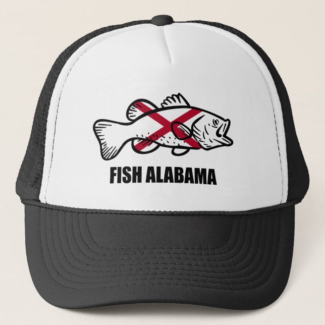 Fish Alabama Trucker Hat (Front)