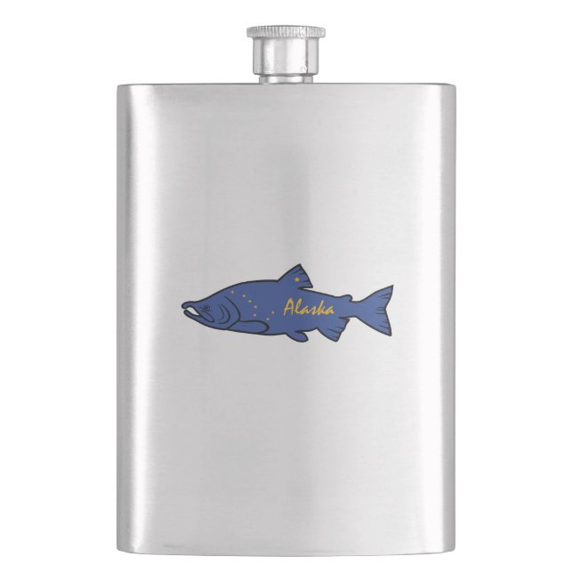 Fish Alaska Salmon Flask (Front)