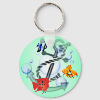 Fish & Anchor Keychain