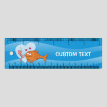 Fish and Bait in Love 6 inch Ruler