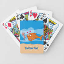 Fish and Bait in Love Bicycle Playing Cards