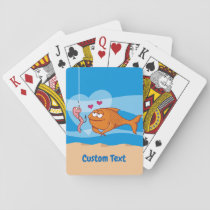 Fish and Bait in Love Bicycle Playing Cards