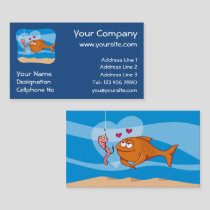 Fish and Bait in Love Business Card