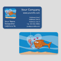 Fish and Bait in Love Business Card