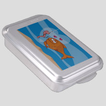 Fish and Bait in Love Cake Pan