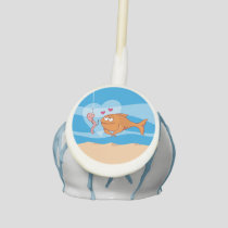 Fish and Bait in Love Cake Pops
