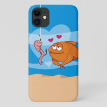 Fish and Bait in Love iPhone 11 Case