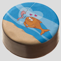 Fish and Bait in Love Chocolate Dipped Oreo