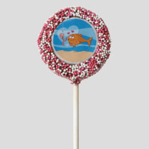 Fish and Bait in Love Chocolate Dipped Oreo Pop