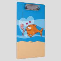 Fish and Bait in Love Clipboard