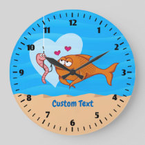 Fish and Bait in Love Clock