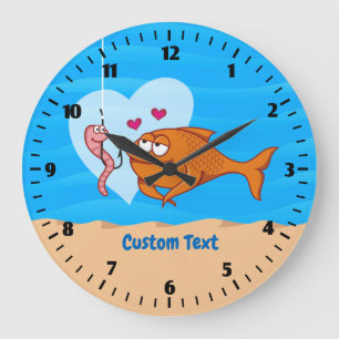 Fish and Bait in Love Clock