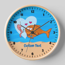 Fish and Bait in Love Clock