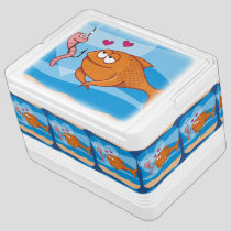 Fish and Bait in Love Cooler