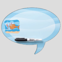 Fish and Bait in Love Dry Erase Board