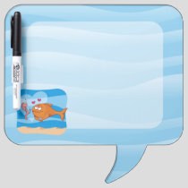 Fish and Bait in Love Dry Erase Board