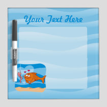 Fish and Bait in Love Dry-Erase Board