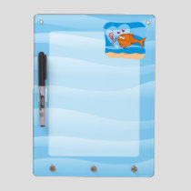 Fish and Bait in Love Dry Erase Board