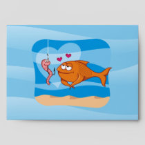 Fish and Bait in Love Envelope