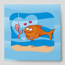Fish and Bait in Love Envelope