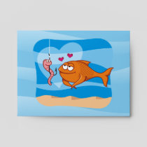 Fish and Bait in Love Envelope