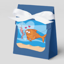 Fish and Bait in Love Favor Box