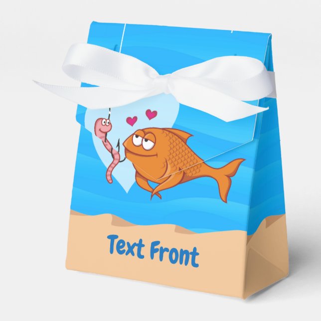 Fish and Bait in Love Favor Box (Front Side)