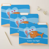 Fish and Bait in Love File Folder