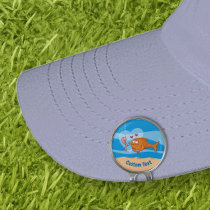 Fish and Bait in Love Golf Hat Clip