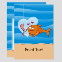 Fish and Bait in Love Invitation