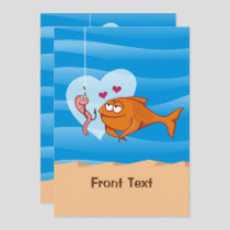 Fish and Bait in Love Invitation