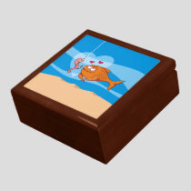Fish and Bait in Love Keepsake Box