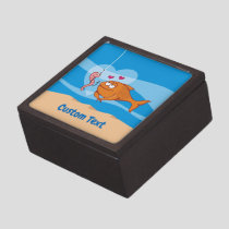 Fish and Bait in Love Keepsake Box