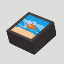 Fish and Bait in Love Keepsake Box