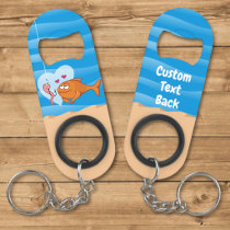 Fish and Bait in Love Keychain Bottle Opener