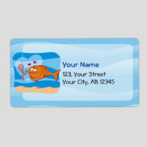 Fish and Bait in Love Label