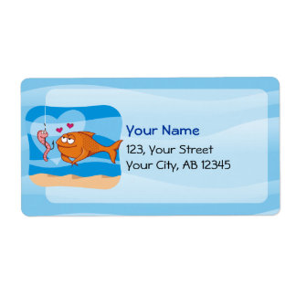 Fish and Bait in Love Label