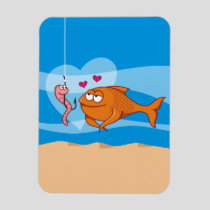 Fish and Bait in Love Magnet