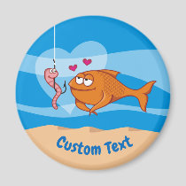 Fish and Bait in Love Magnet