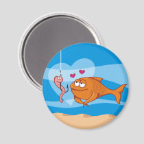 Fish and Bait in Love Magnets