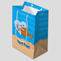 Fish and Bait in Love Medium Gift Bag