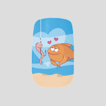 Fish and Bait in Love Minx Nail Wraps