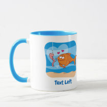 Fish and Bait in Love Mug