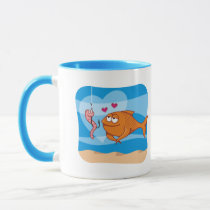 Fish and Bait in Love Mug
