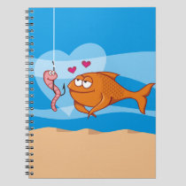 Fish and Bait in Love Notebook