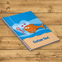 Fish and Bait in Love Notebook