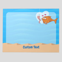 Fish and Bait in Love Notepad