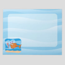 Fish and Bait in Love Notepad