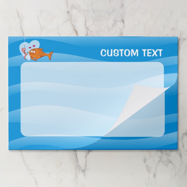 Fish and Bait in Love Paper Pad (Folded)